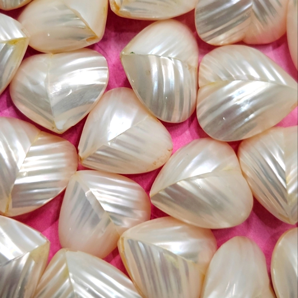 Vintage Selenite Hearts